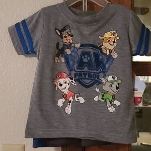 Paw patrol short and t set